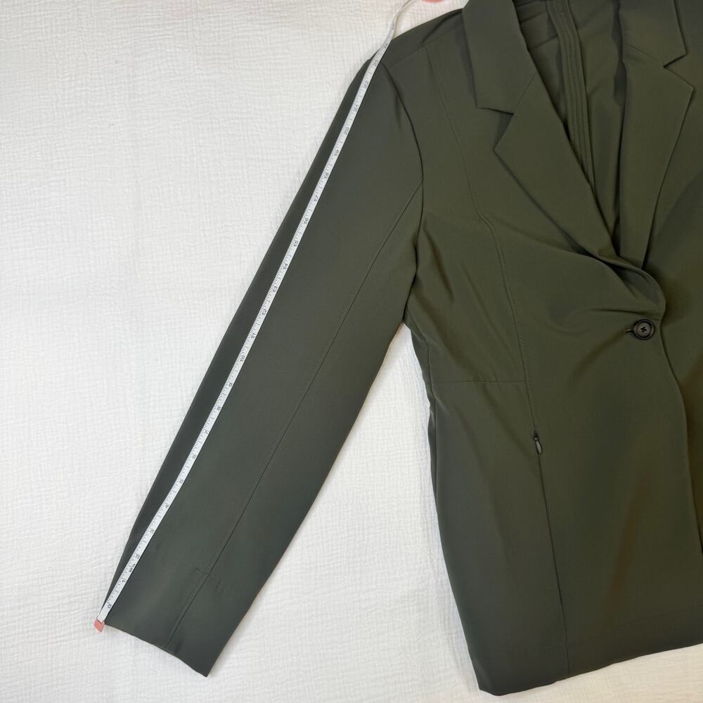 MM LaFleur Moreland OrigamiTech Jacket Olive Green Women's 12 Pockets Gorpcore - Picture 14 of 16